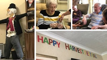Harvest Festival celebrations are in full swing at Lincoln care home